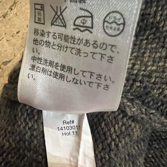 Eddie Bauer Cotton Knit Men’s Pullover Sweater Greenish/Gray Size Large - Picture 5 of 6